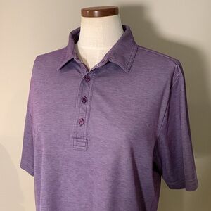 Travis Mathew Prestige The Ten Year Blackberry/Quarry Polo Golf Shirt,
Size M